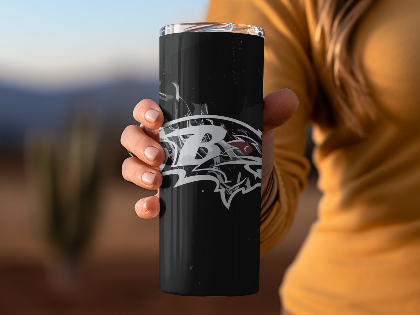 Baltimore Ravens 20 Oz Stainless Steel Tumbler