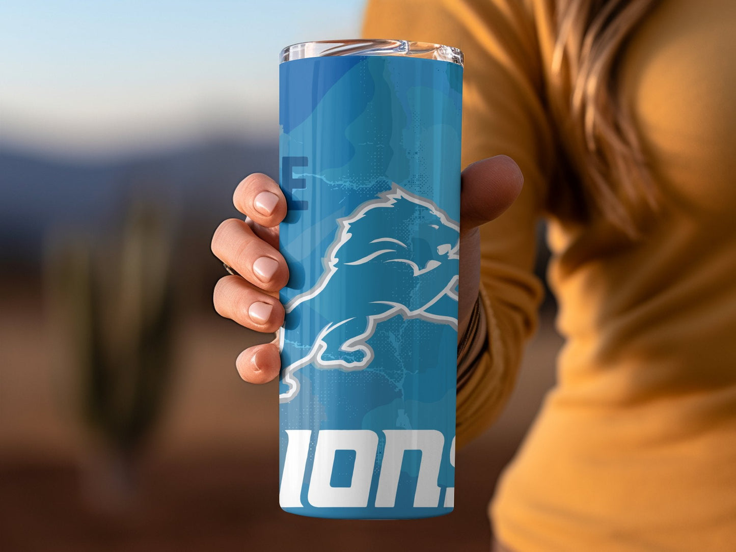 Detroit Lions 20 Oz Stainless Steel Tumbler