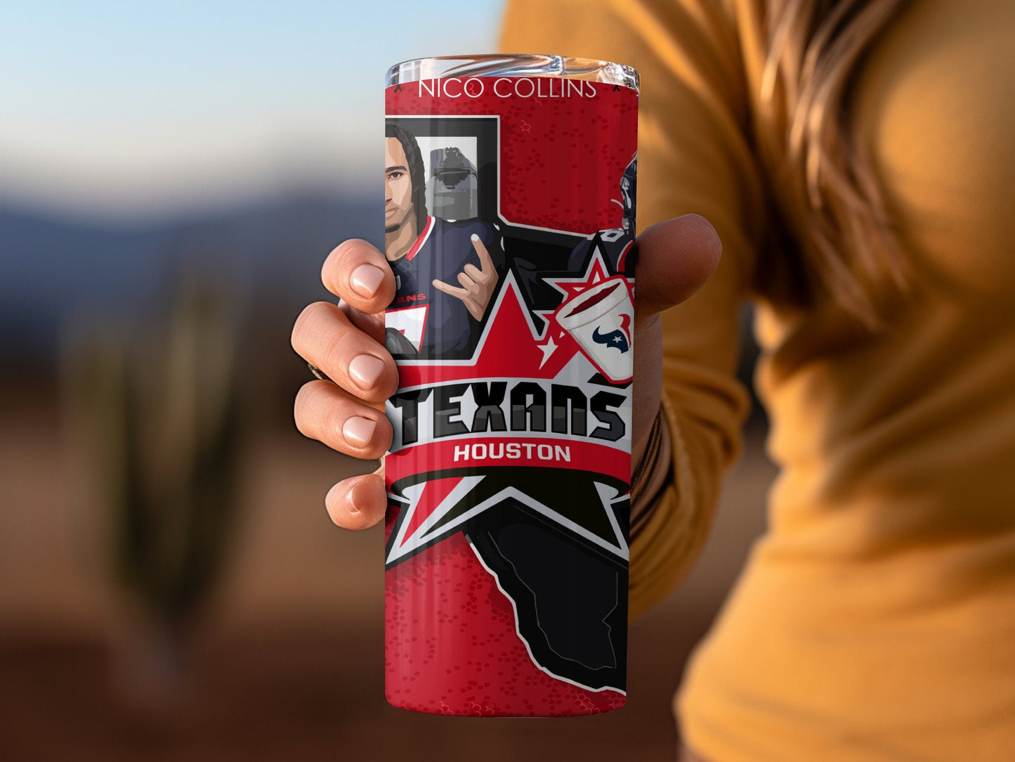 Houston Texans 20 Oz Stainless Steel Tumbler