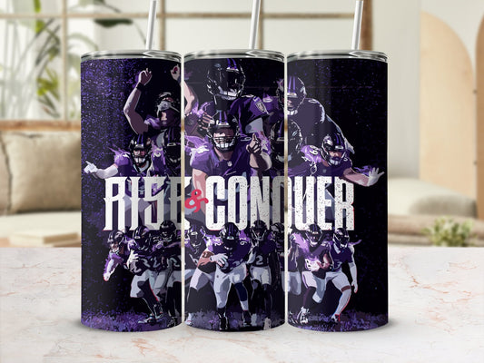 Baltimore Ravens 20 Oz Stainless Steel Tumbler