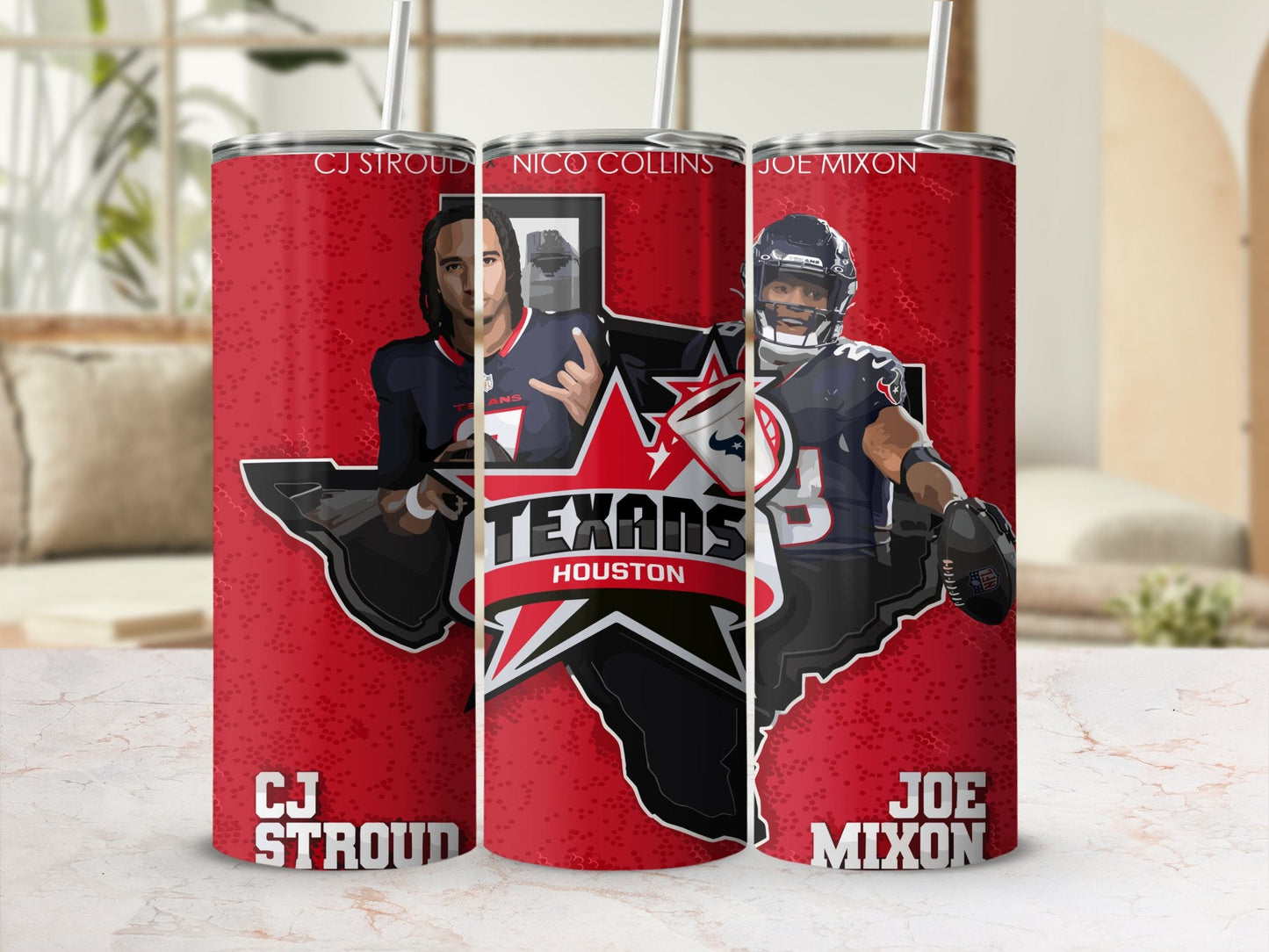 Houston Texans 20 Oz Stainless Steel Tumbler