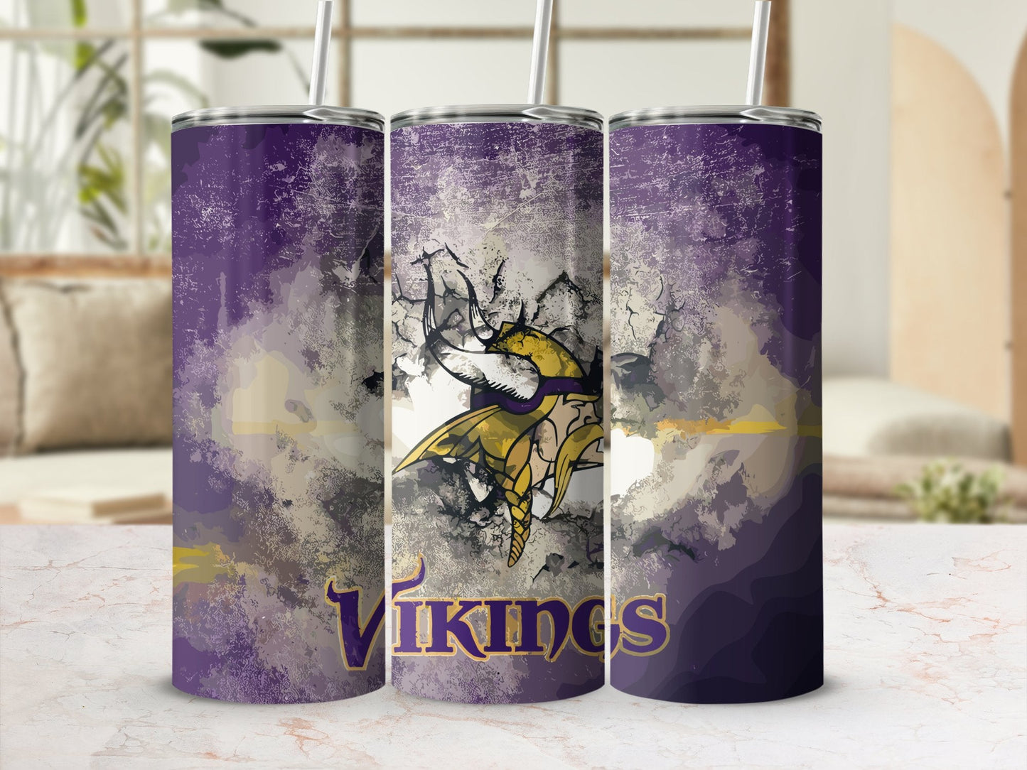 Minnesota Vikings 20 Oz Stainless Steel Tumbler